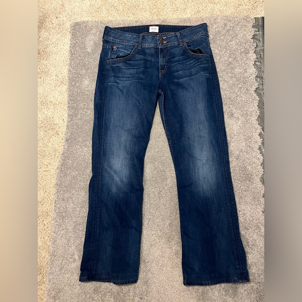 Hudson signature midrise bootcut denim jeans